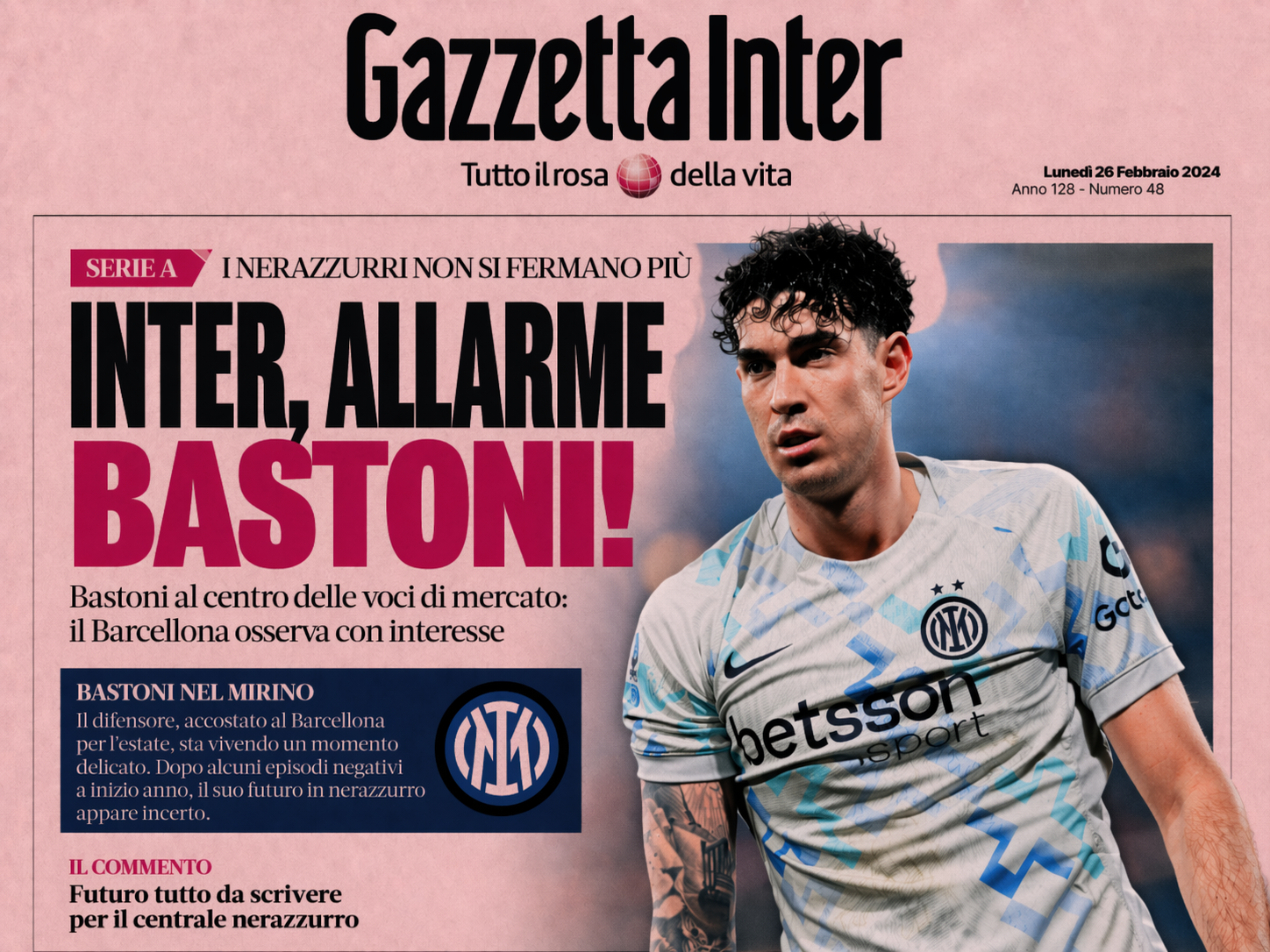 INTER, ALLARME BASTONI!